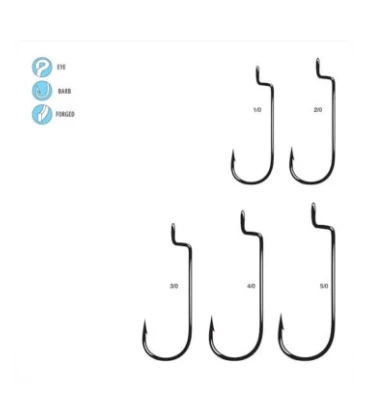 Worm, Offset Shank, Round Bend